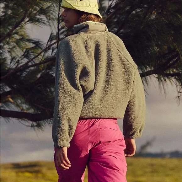 NWT Free people movement Hit The Slopes Pullover Fleece Pullover with Pocket - Picture 3 of 7